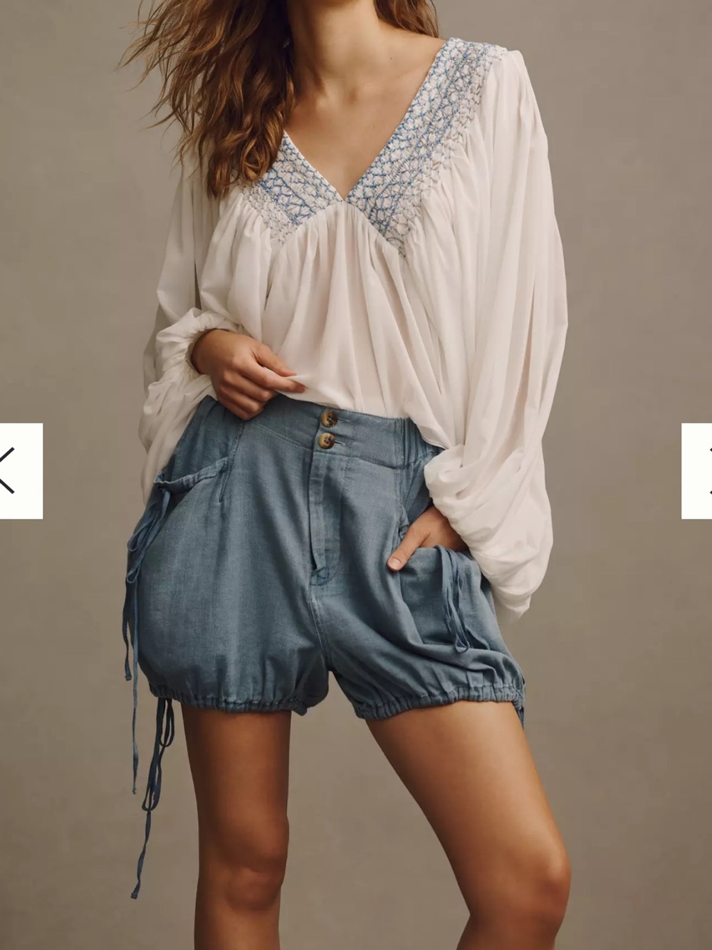 Pilcro Denim Bloomer Shorts Size Large